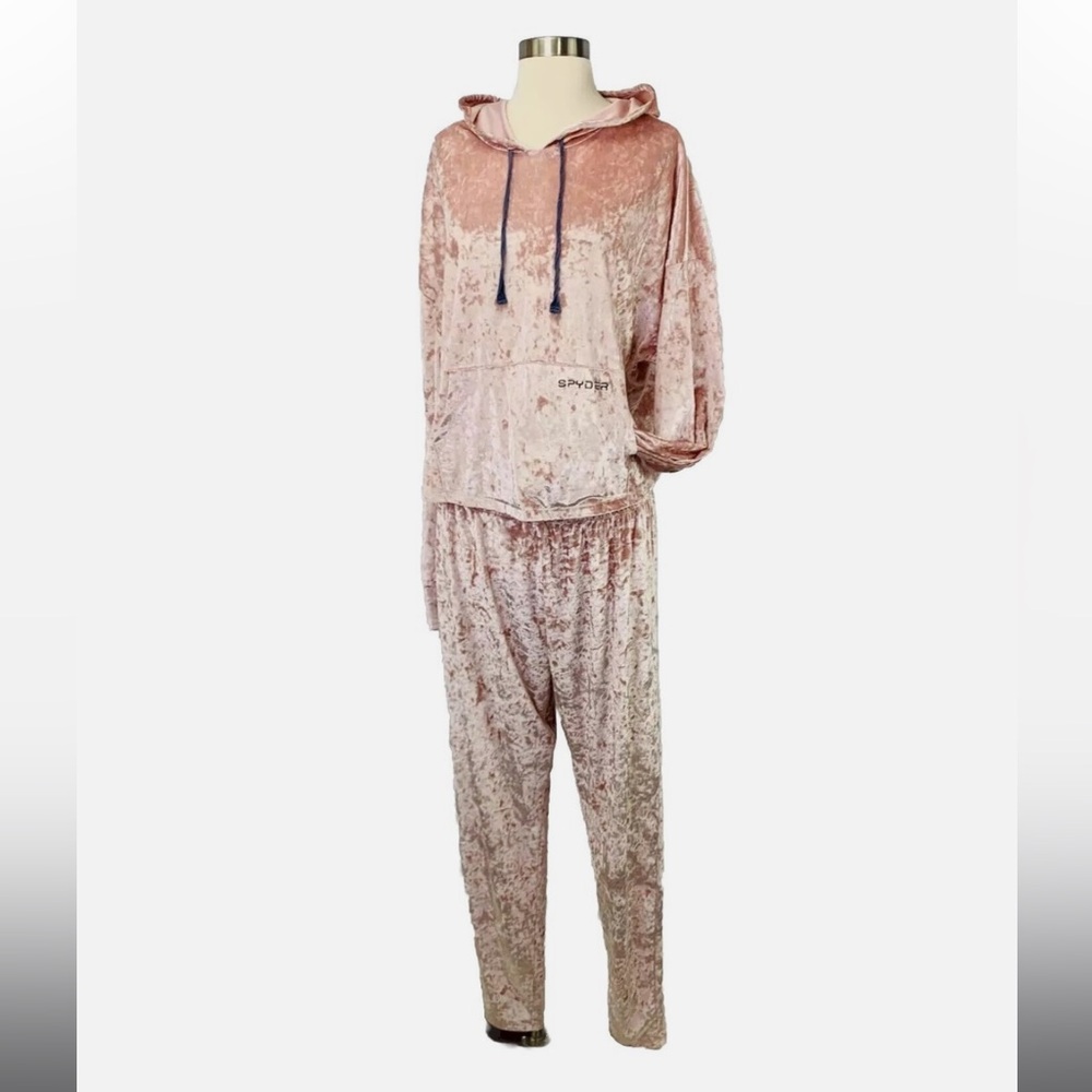 Spyder Pink Velvet Jumpsuit